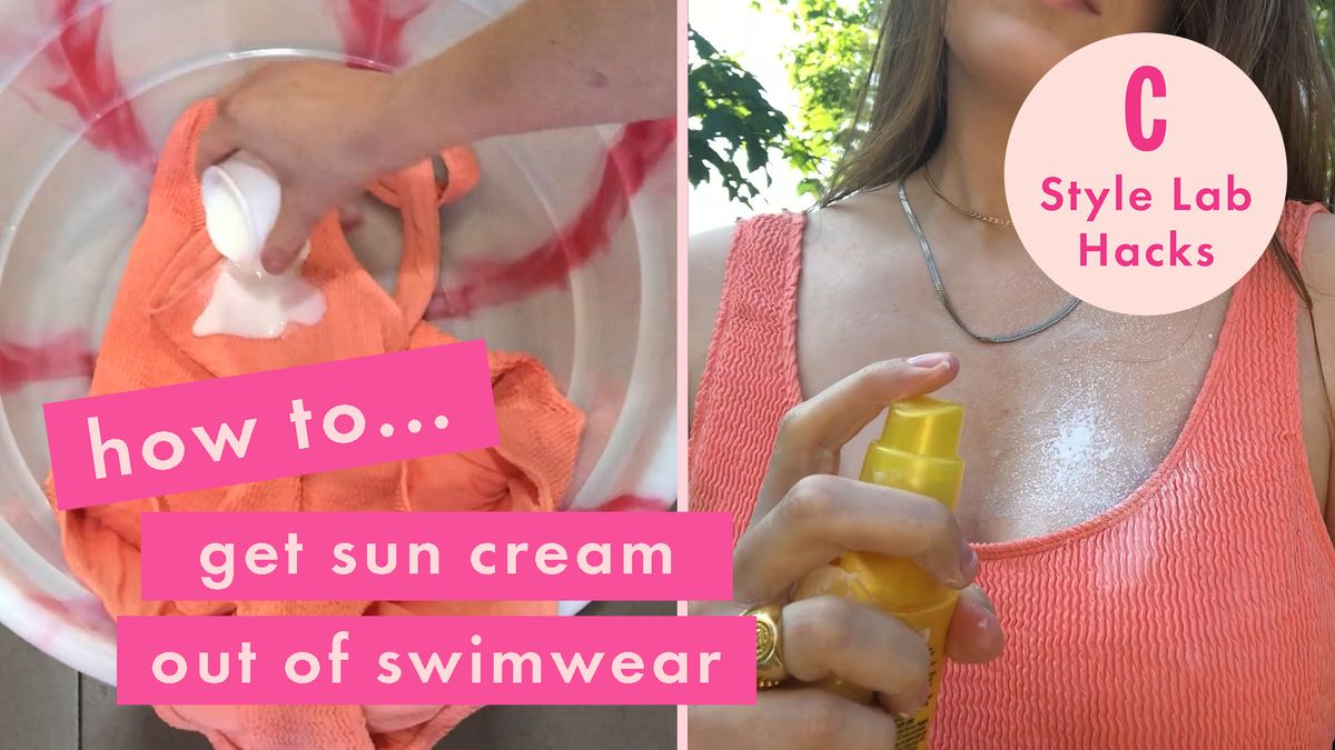 preview for How to get sun cream out of your swimwear