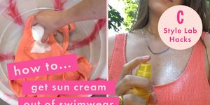 how to get sun cream out of your swimwear