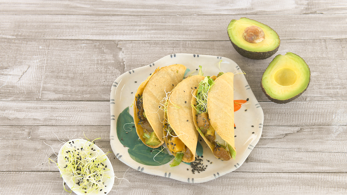 preview for Tacos de atún con mango y aguacate, por Delicious Martha
