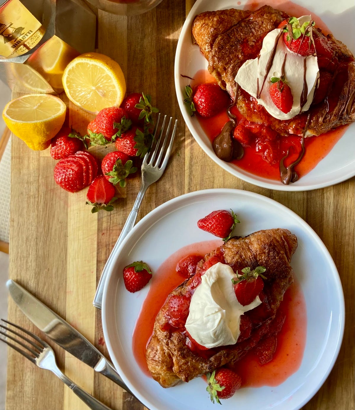 preview for Strawberries & Cream French Toast Croissant