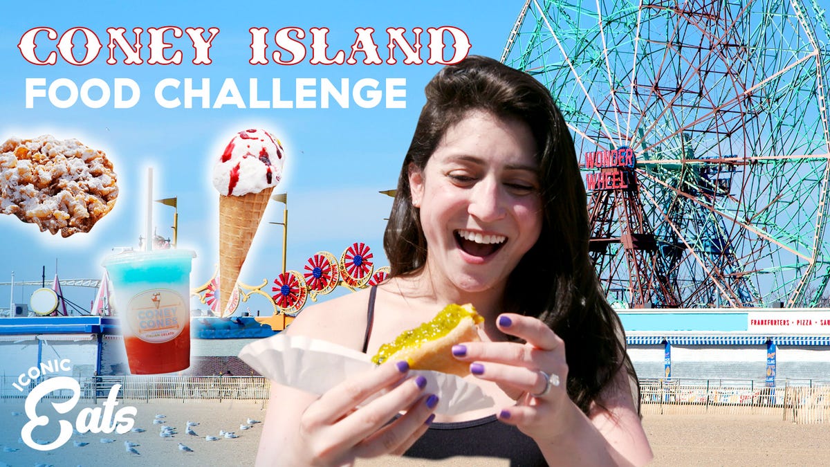 preview for 1 Woman, 21 Treats, And A 90-Degree Day: This Is The Ultimate Coney Island Food Challenge