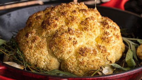 preview for Even Carnivores Will Want Seconds Of This Whole Roasted Thanksgiving Cauliflower!
