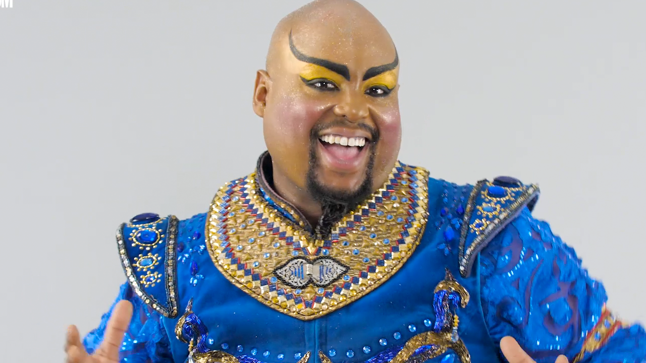 Watch Major Attaway Magically Transform Into the Genie from Disney's ' on Broadway
