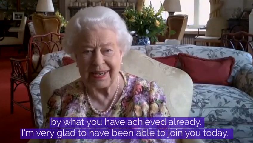 preview for The Queen and Princess Anne video chat with carers