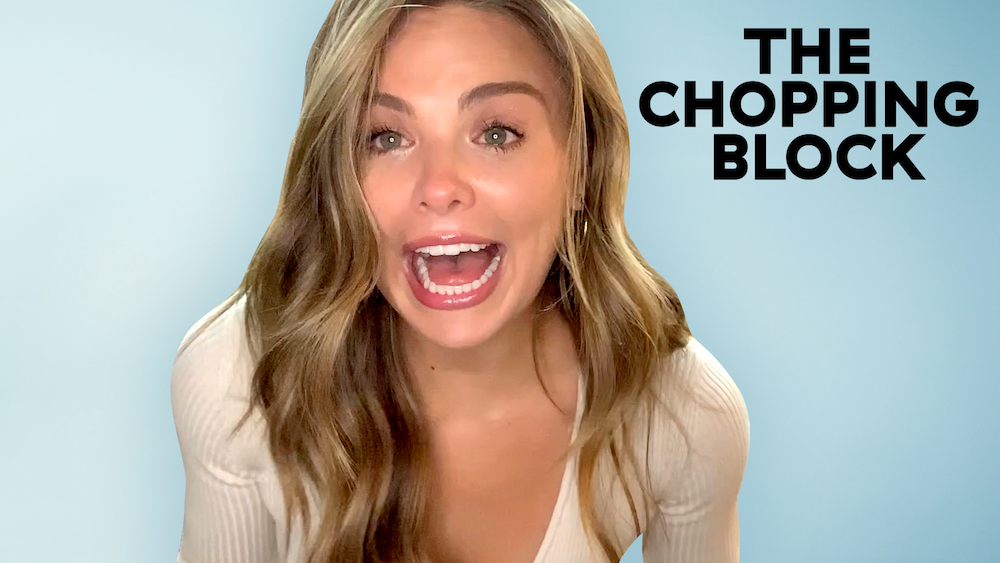 preview for Hannah Brown Talks Engagement Rumors While Chopping Onions And Trying Not To Cry