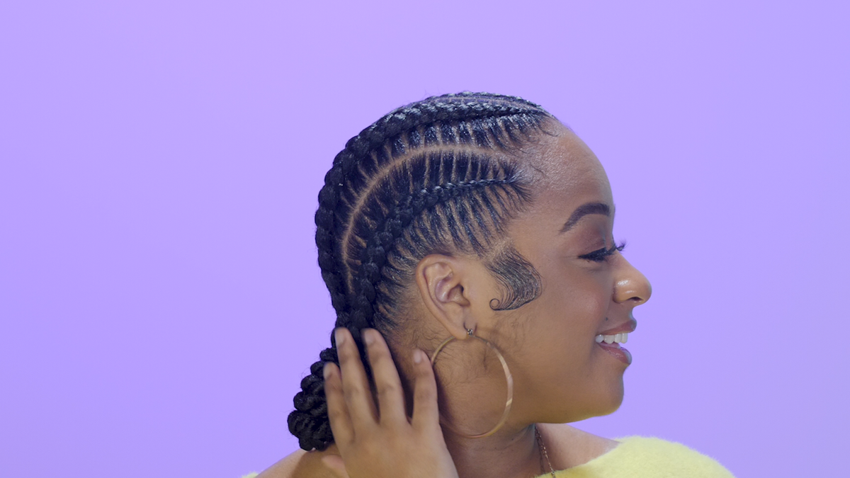 How to Create These Zig-Zag Braids with Curly Ends - Cosmo's The Braid Up