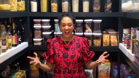 preview for Tia Mowry Shows Us Her Beautifully Organized Pantry | Closets, Cupboards & Pantries, Oh My!