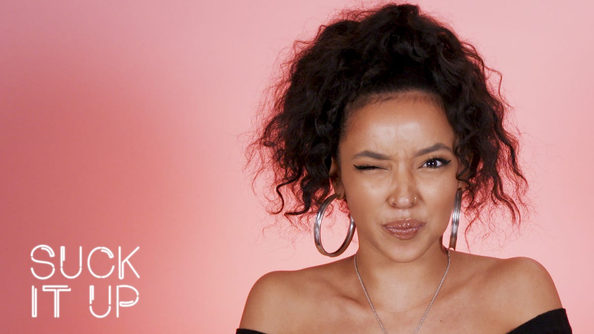 preview for Tinashe Confesses 'Dancing With The Stars' Was Rigged In This Sour Candy Challenge