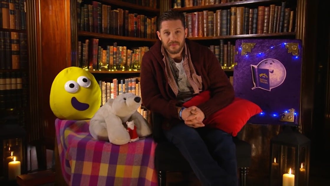 Tom Hardys Back Reading Six Cbeebies Bedtime Stories 