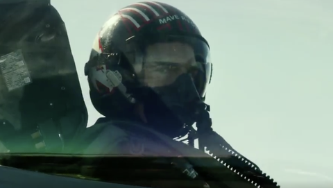 podgląd na Toma Cruise'a w Top Gun: Maverick trailer (Skydance)
