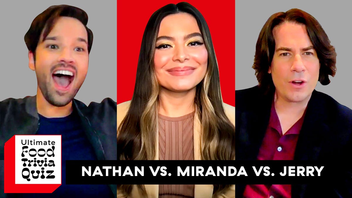 preview for The Cast Of iCarly Faces Off In This Ultimate Food Trivia Quiz Challenge