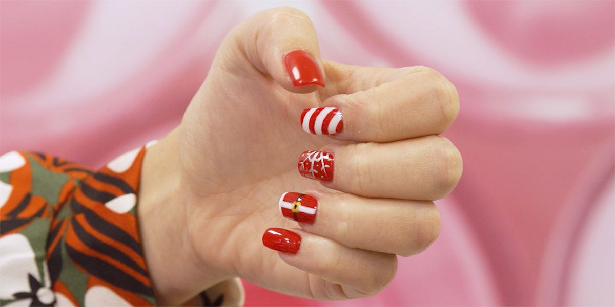 Nail, Nail polish, Manicure, Finger, Nail care, Cosmetics, Skin, Hand, Peach, Close-up, 