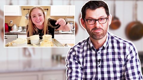 preview for Pro Baker Preppy Kitchen Reacts To Horrifying Baking Fails