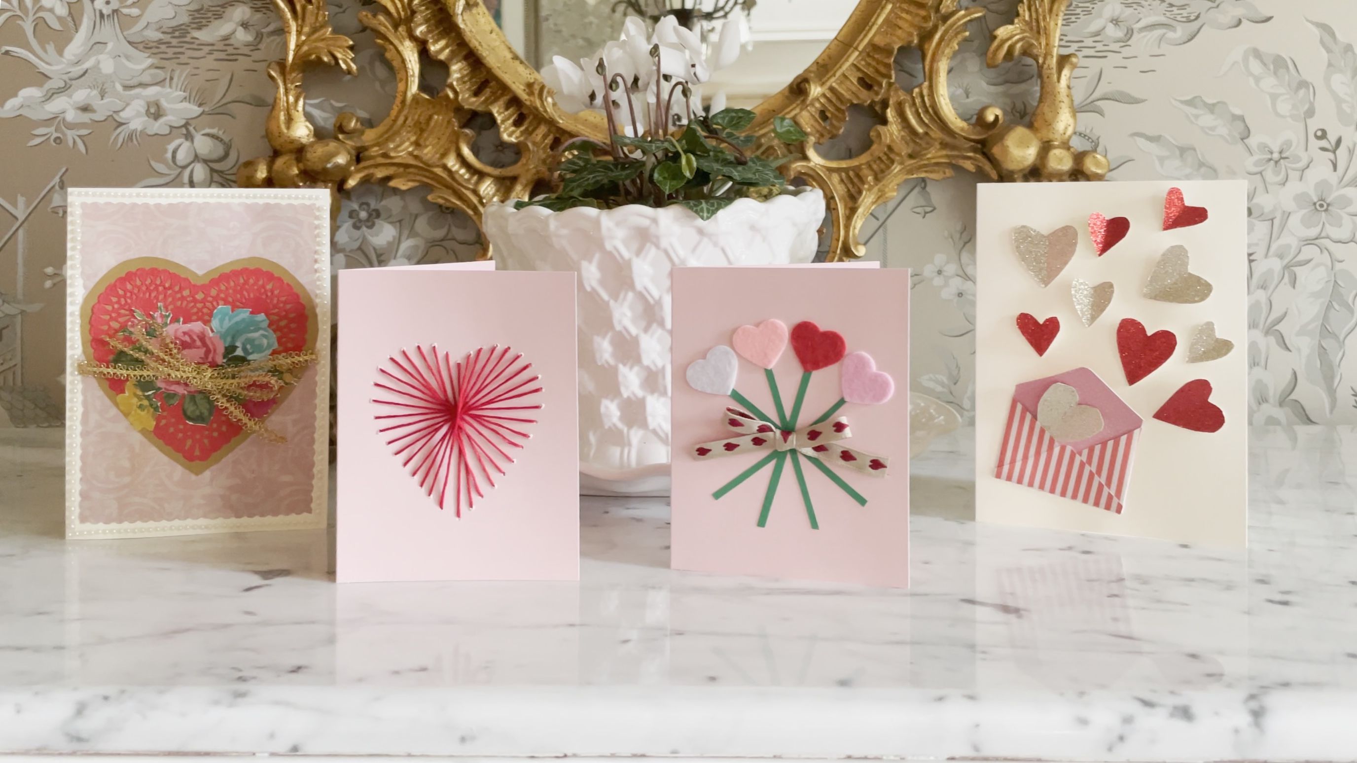 Valentine’s Day Tissue Paper Rose Card Craft Kit - Makes 12