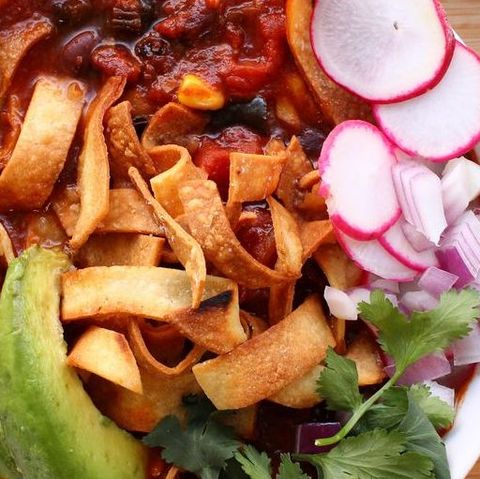 preview for Chunky Vegan Tortilla Soup Is Your New Best Friend Come Dinnertime