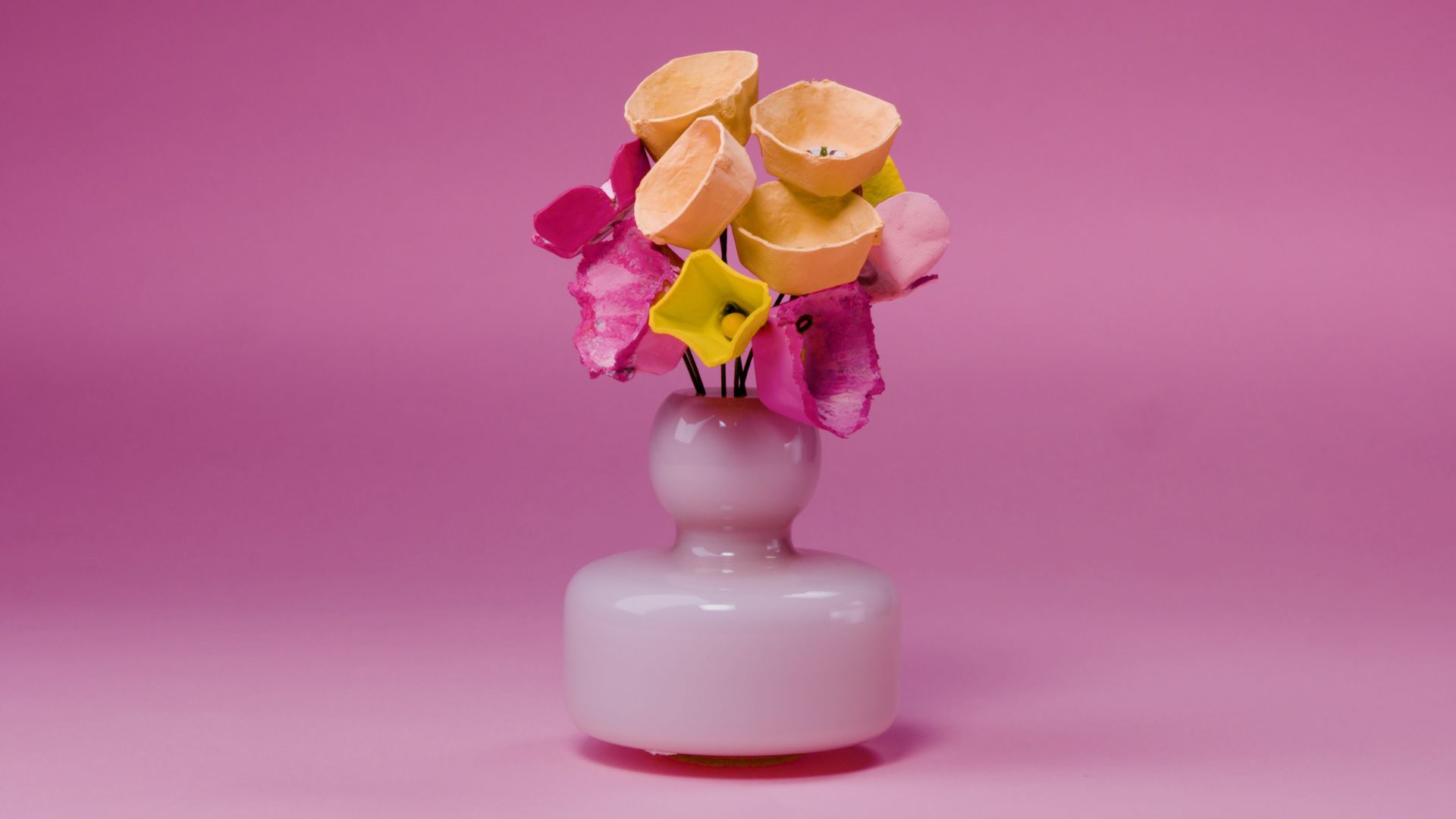 Pink Ombré Printable Flower Bouquet Wrap