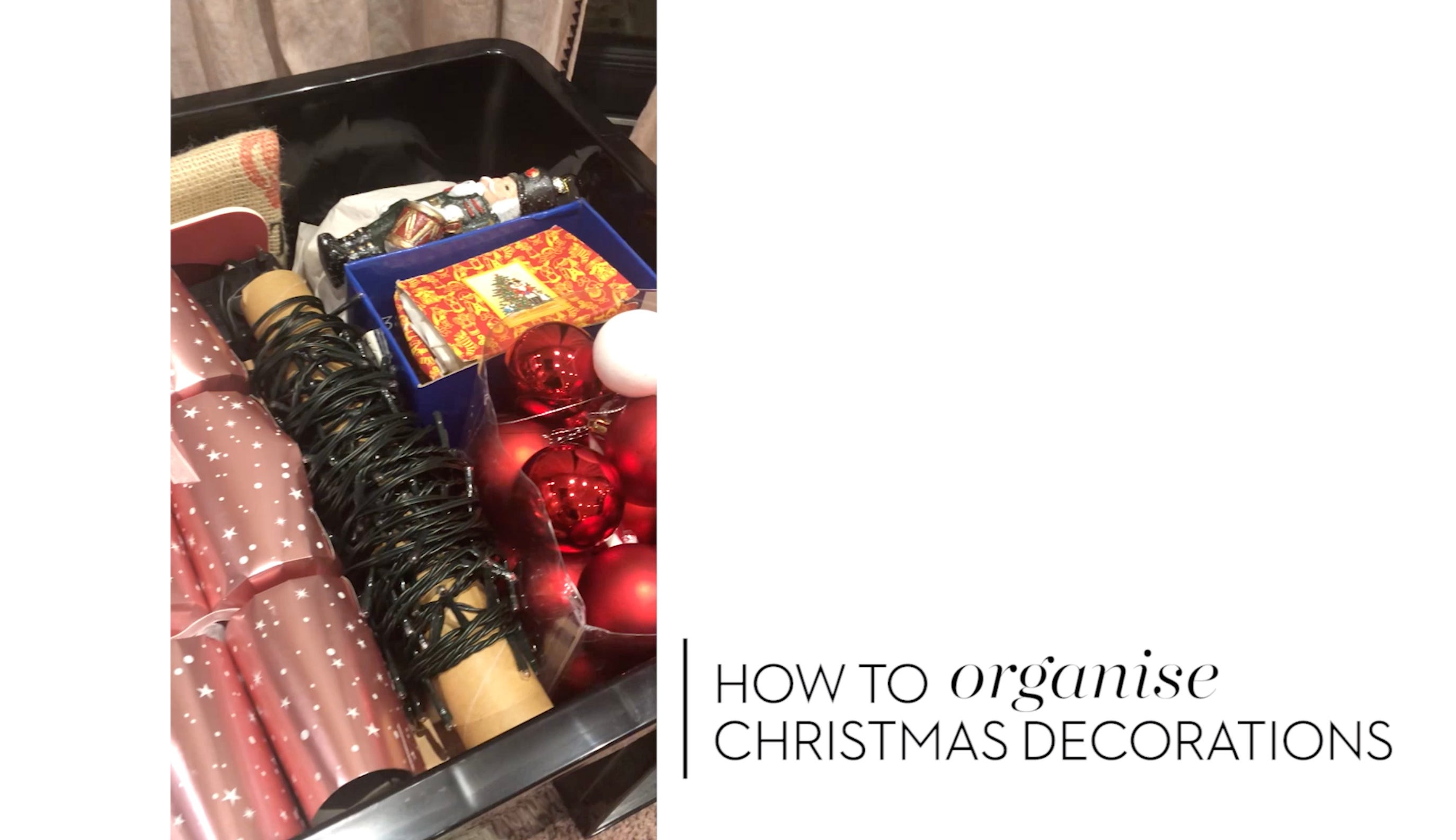 Packing Up Christmas Decorations  Practical & Inexpensive Solutions That  Work!