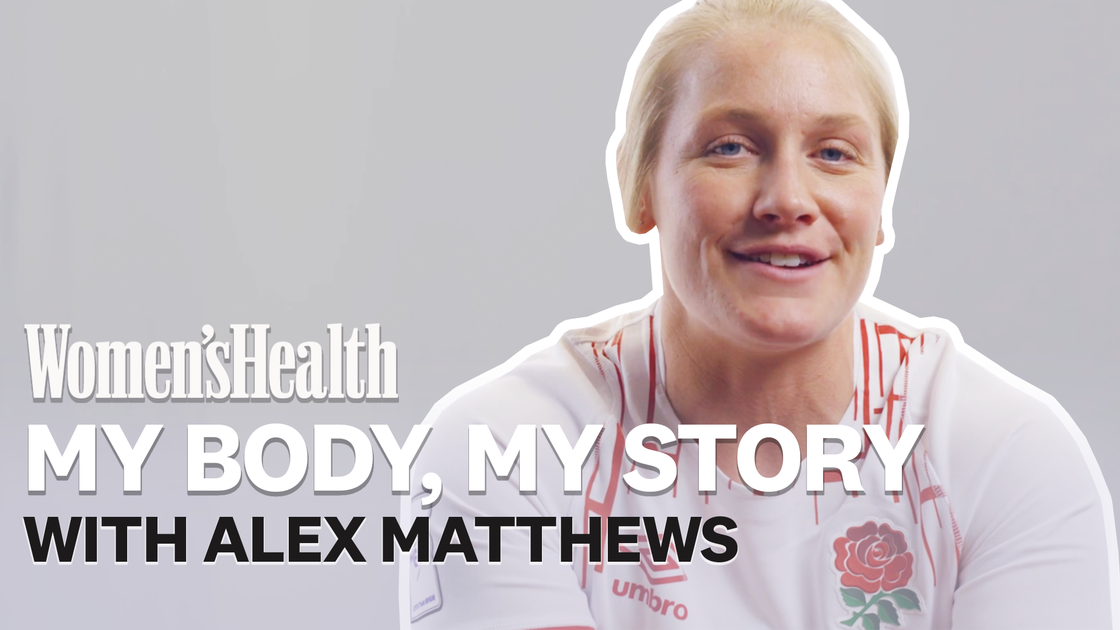 preview for England Ruby player Alex Matthews on how sport made her brave + accepting her changing body, post-injury