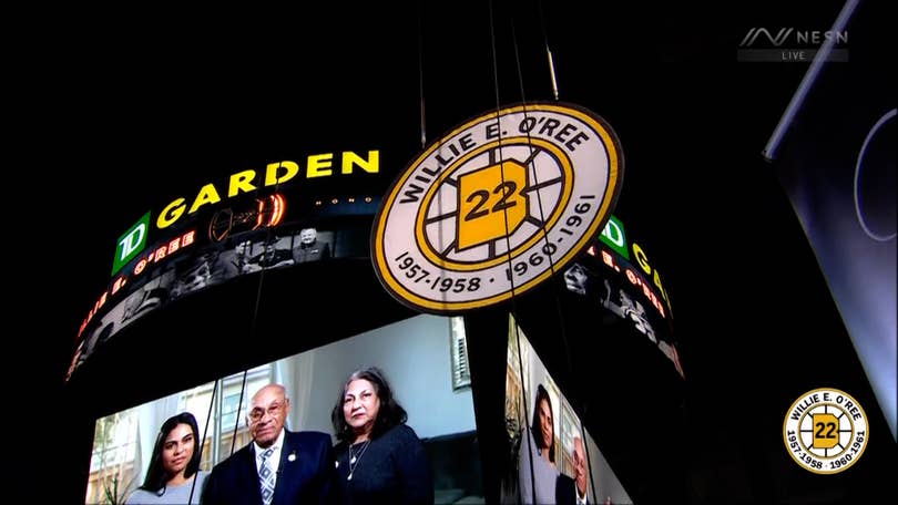 Willie O'Ree's #22 retired as Bruins honor trailblazer's legacy