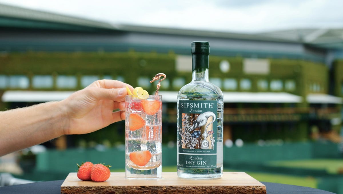 preview for Sipsmith becomes the first official gin partner of Wimbledon.