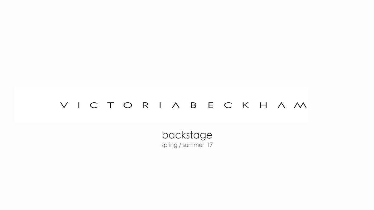preview for Backstage beauty: Victoria Beckham spring/summer 2017