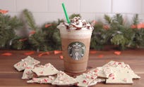 preview for Starbucks Hack: This Peppermint Bark Frappuccino Sleighs Its Holiday Drinks!