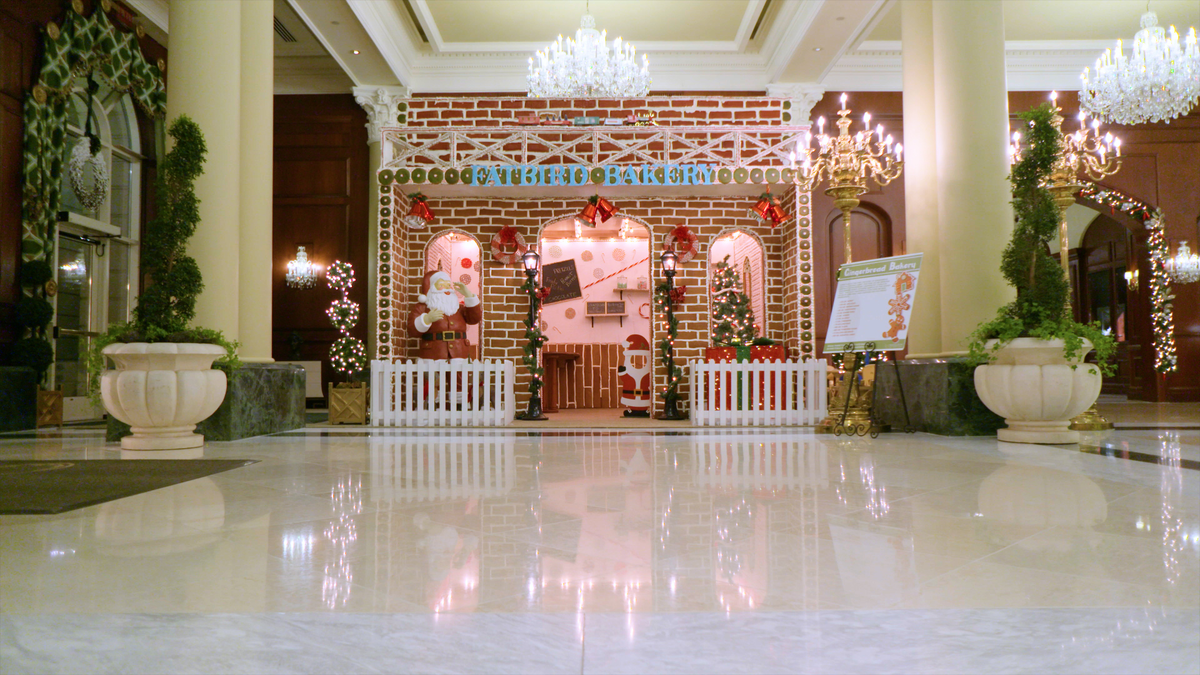 preview for Step Inside The Life-Size Gingerbread House Making Christmas Dreams Come True!