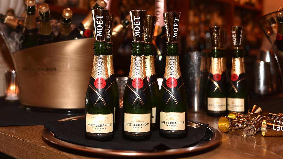 preview for This Champagne Vending Machine Serves You Mini Bottles of Moët