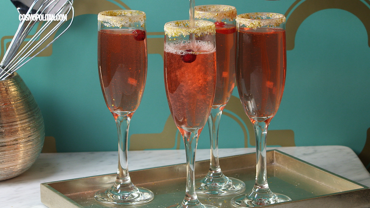 preview for Glitter Cranberry Mimosas To Glam Up Your Next Brunch