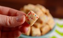 preview for Funfetti Shortbread Bites Are The Cutest Cookies You'll Ever Make!