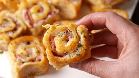 Best Ham And Cheese Pinwheels Recipe How To Make Ham And Cheese Pinwheels Delish Com