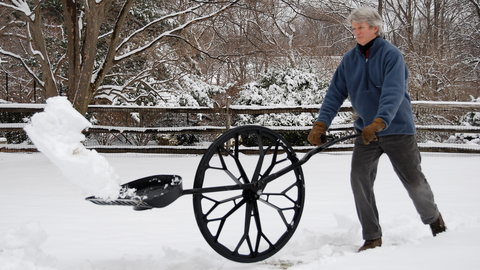preview for This Wheeled Device Will Change the Way You Shovel Snow