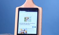 preview for Turn a Cutting Board into a Tablet or Cookbook holder in Less Than 10 Minutes!