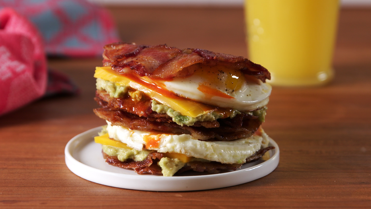 preview for Bacon Weave Breakfast Sandwich Is Super Satisfying