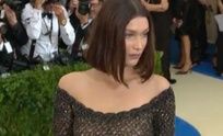 preview for Bella Hadid hits the 2017 Met Gala red carpet