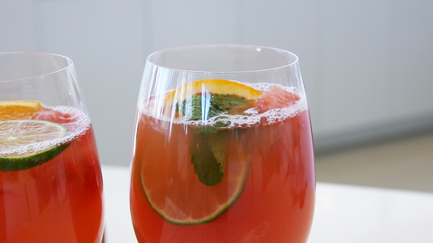 preview for How to Make Watermelon Mint Sangria With Joy the Baker