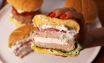 preview for Opa! This Greek Stuffed Turkey Burger Is An Instant Classic