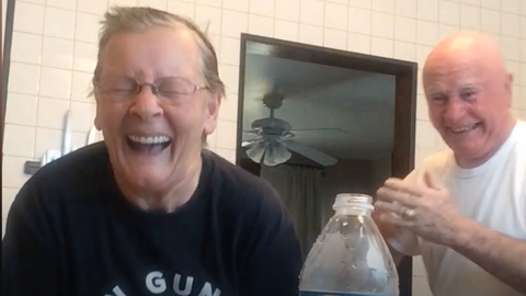 preview for Woman Pranks Husband With Water Bottle