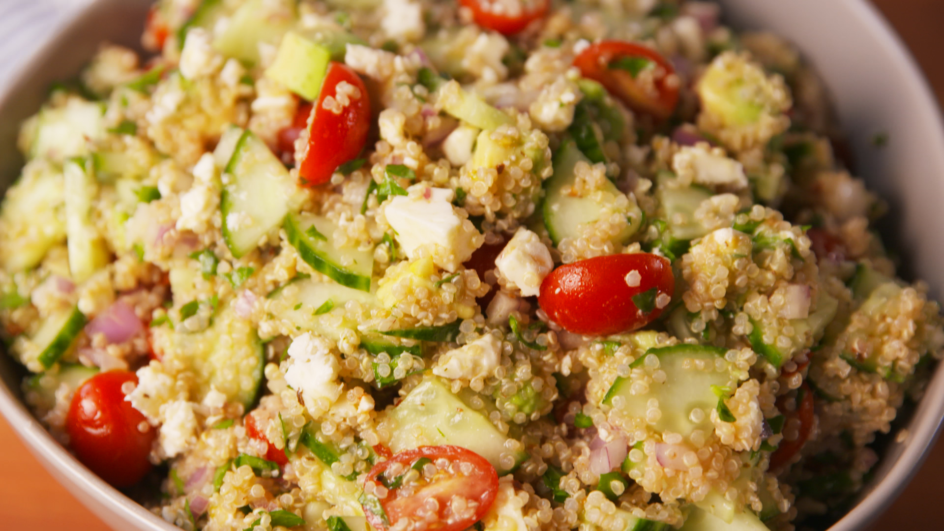 Easy Zesty Mediterranean Quinoa Salad Recipe How To Make Quinoa Salad