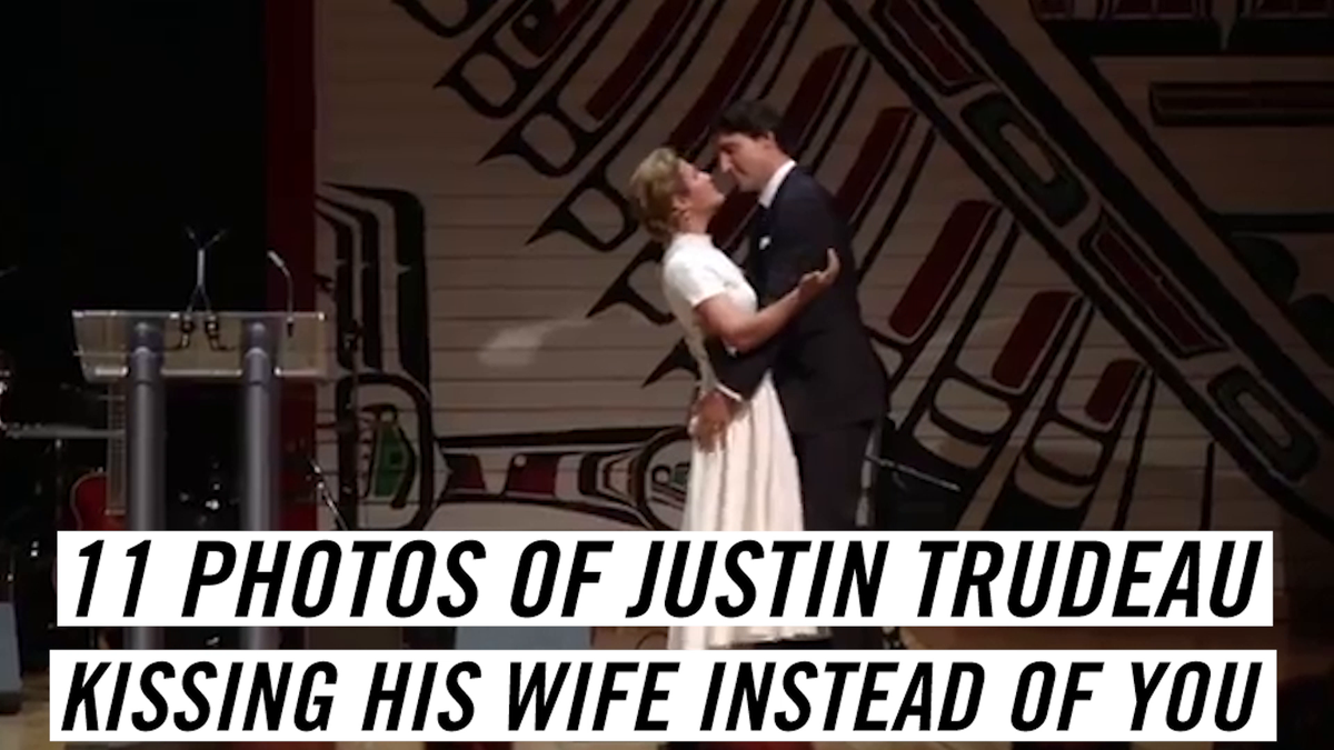preview for 11 Photos of Justin Trudeau Kissing his Wife Instead of You