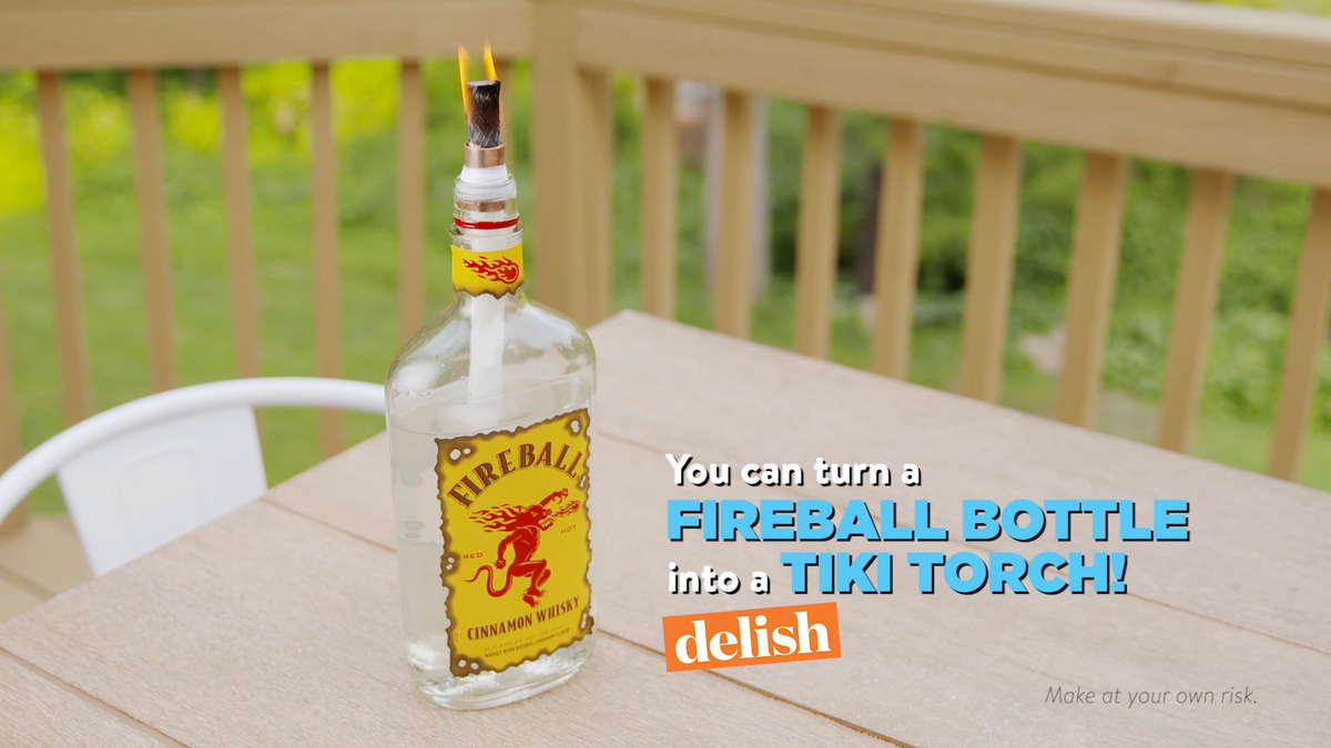 preview for Here's How To Turn A Fireball Bottle Into A Tiki Torch