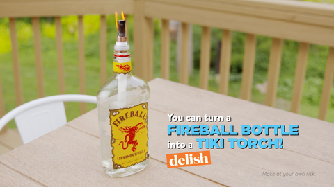 preview for Here's How To Turn A Fireball Bottle Into A Tiki Torch