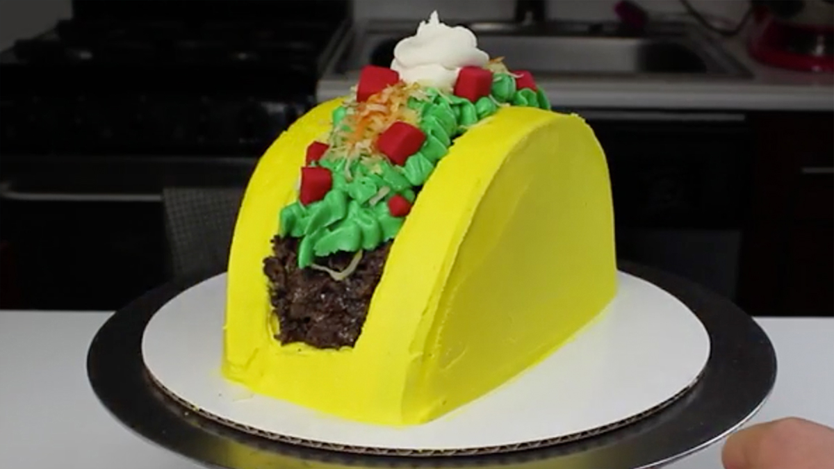 preview for How to Make a Taco Cake