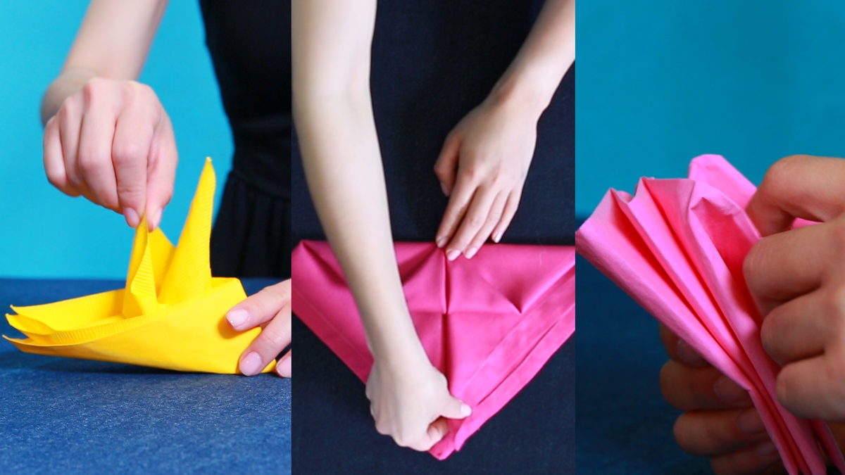 20 formas de doblar servilletas de papel originales