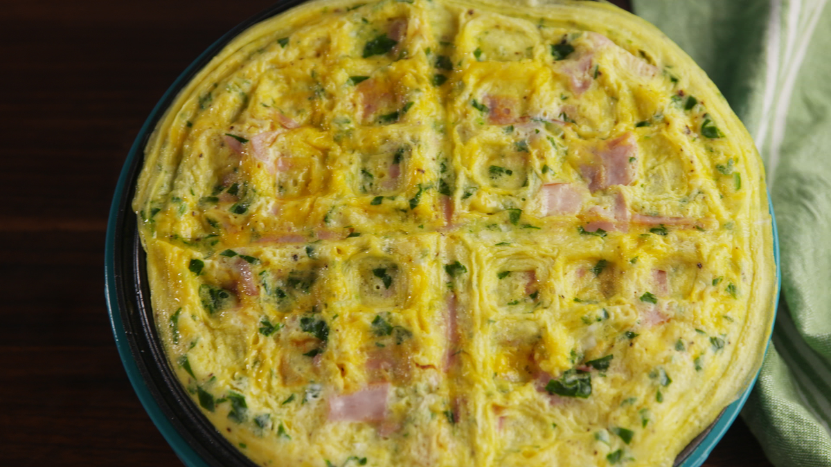 preview for Omelet Waffles Are The Most Brilliant Way To Use Your Waffle Maker