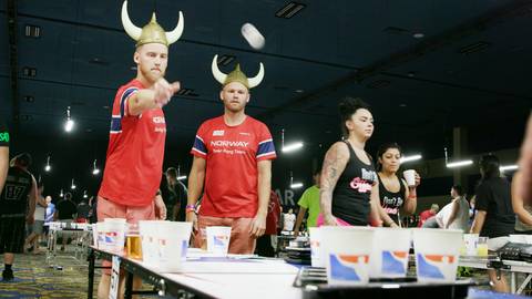 preview for The World Series Of Beer Pong Is Exactly As Absurd, Sloppy, And Dramatic As You'd Expect