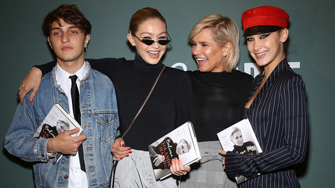 preview for Gigi, Bella, And Anwar Hadid Just Walked The Runway Together For The First Time!