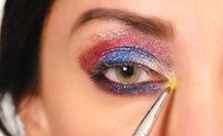 preview for DIY Technicolor Glitter Bomb Makeup