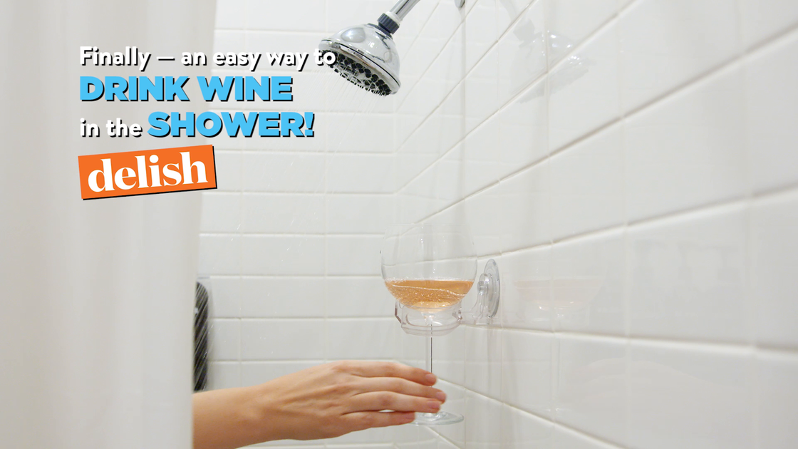 preview for This Cupholder Lets You Drink In The Shower