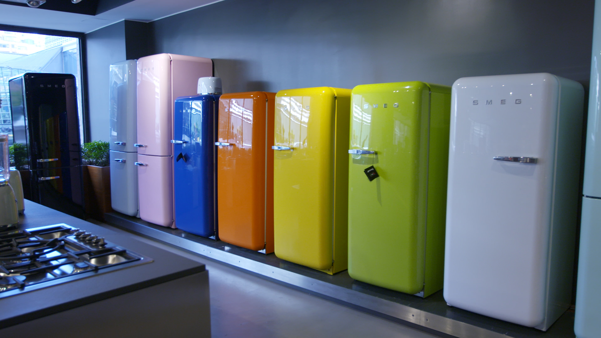 Smeg's New Limited-Edition Fridges Are Cheerful and Champagne-Inspired